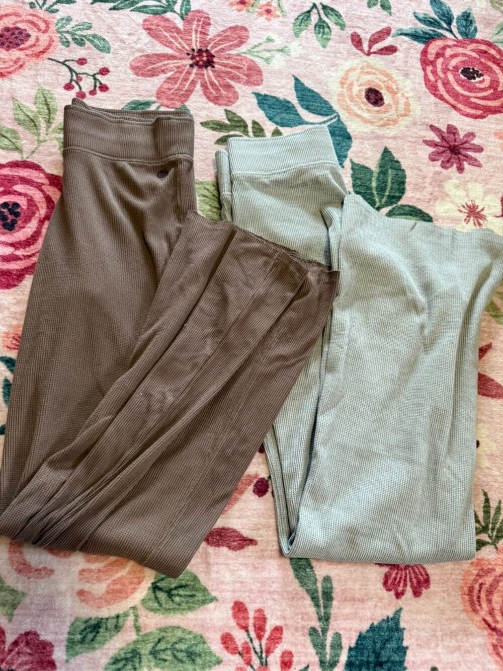 Gilly Hicks Flare Waffle Cut Lounge Pants 2 PACK
